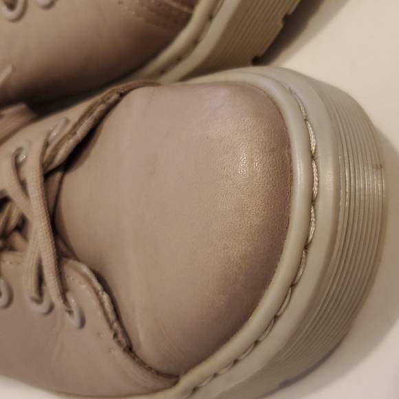 Dr. Martens Dante Leather Sneakers In Taupe Size 7 - Picture 10 of 12